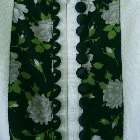 Dolce & Gabbana Pencil Skirt Womens IT Size 38 White Black Linen Lined Italy - Picture 5 of 15